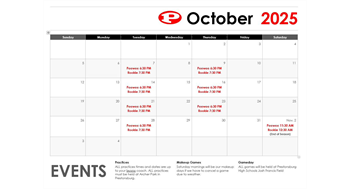 2025 Flag Football Schedule